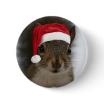 Santa Squirrel buttons