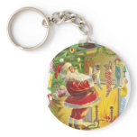 Santa, Stockings and Stars Vintage Christmas keychains