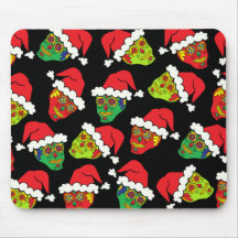Santa Sugar Skulls Mousepad