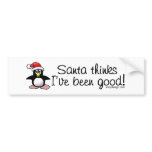 Santa Thinks I've Been Good Bumperstickers