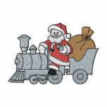 Santa Train embroidered shirts