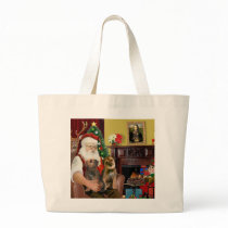 Santa - Two Border Terriers Bags