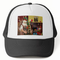 Santa - Two Border Terriers