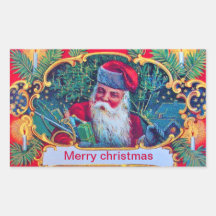SANTA VINTAGE STICKERS