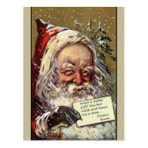 Santa wants a beer postcards
