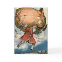 "Santa with a huge sack of Toys" Card