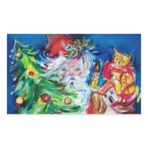 SANTA WITH CHRISTMAS TREE AND GIFTS