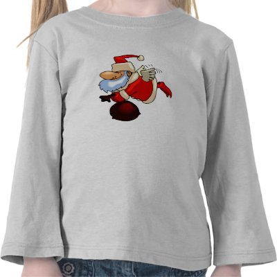 Santa with wings and toy bag Shirt