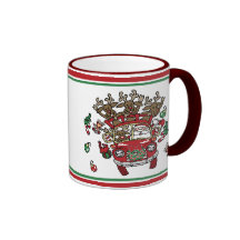 "Santa Woody" Two-tone Mug