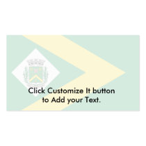 Santabarbaradoeste Saopaulo Brasil, Brazil flag Business Card Template