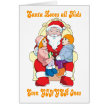 santalovesginger greeting card