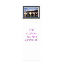 Sant'Angelo Bridge in Rome, Italy Business Card Template
