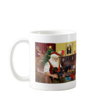 Santa's 2 Dachshunds (b-t) Mug