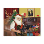 Santa's 2 Dachshunds (b-t) postcards