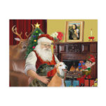 Santa's 2 Greyhounds postcards