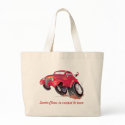 Santa's 39 Chevy tote bag