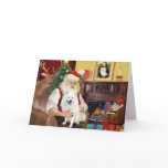 Santa's American Eskimo Dog