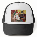 Santa's American Eskimo Dog hats