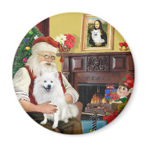 Santa's American Eskimo Dog