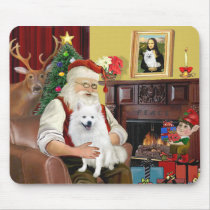 Santa's American Eskimo Dog
