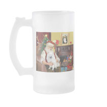 Santa's American Eskimo Dog Coffee Mug