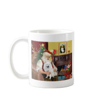 Santa's American Eskimo Dog Coffee Mug
