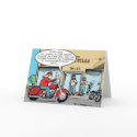 Santa's annual bike trade-in cards