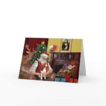 Santa's Beagle Card