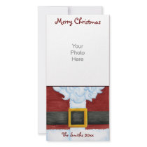 Santa's Belly Photo Card