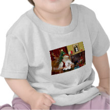 Santa's Bichon Frise (#1) T Shirt
