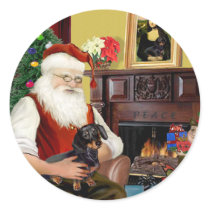 Santa's black / tan  Dachshund (#16)