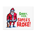 Santa's Broke postcards