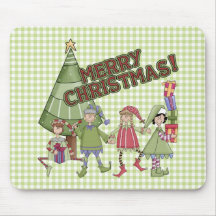 Santas Busy Elves Mousepad