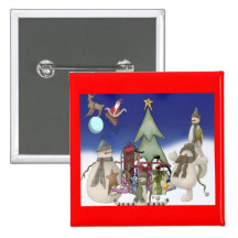 Santas Christmas Drop Pins