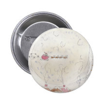 Santa's Comin to town Pinback Button