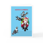 Santa's coming - Australian Christmas card