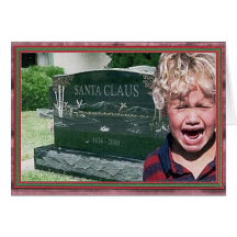 santas dead greeting card