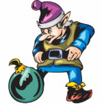 Santas Elf and Ornament photo sculptures