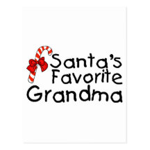 Santas Favourite Grandma 2 Post Cards