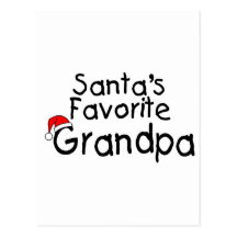 Santas Favourite Grandpa Postcard