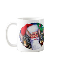 Santa's German Sheperd Dogs Mug