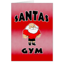 Santas Gym Card cards