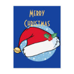 Santa's Hat with Bell and Holly