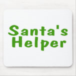Santas Helper Green Mousepads