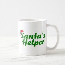 Santas Helper Green Mugs