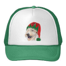 Santas Helper Labradoodle Cap Mesh Hats