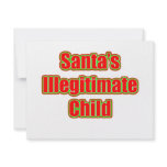 Santa's Illegitimate Child invitations