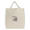 Santa's List embroidered bags