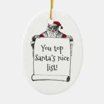 Santa's List ornament