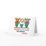 Santa's Lit for the Holidays Cards